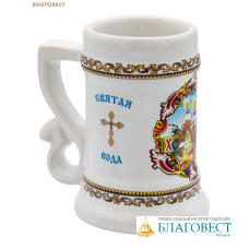 Кружка для святой воды Христос Воскресе! 70мл, керамика