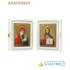 Складень венчальный 14х15,5см, экокожа