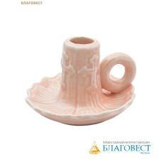 Подсвечник Кувшинка, керамика, диаметр отверстия 20мм