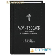 Молитвослов с тропарями и кондаками святым. Дивен Бог во святых Своих. Русский шрифт